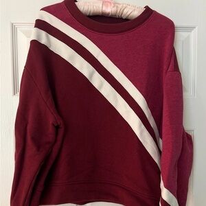 Current/Elliott Preppy Maroon Sweatshirt
